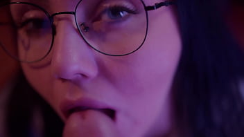 Naughty woman gives blowjob her paramour's