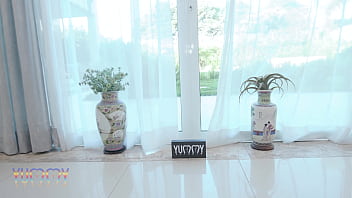 20 year old brazilian gym trainer gabily castro in an intense double penetration scene with 3 big cocks