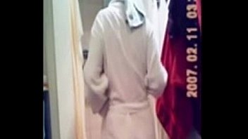 Teen before and after the shower