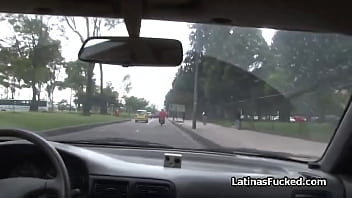 Bigtit latina rides dick before going undercover