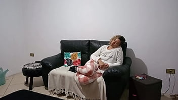 Stepfather comes home and finds his stepdaughter on the couch and she seduces him until they have sex