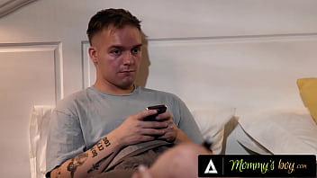 Horny stepmom enjoys hot sex with her stepson