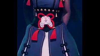 Qiqi sways to the beat with an unexpectedly charming dance her talismans glowing as if carrying a secret spell the little zombie’s moves are sweeter than you imagin