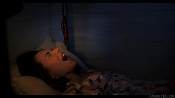 Shy brunnete got possessed and fuck her bestie