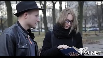 Successful pickup session results with a vehement wild sex