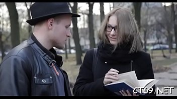 Successful pickup session results with a vehement wild sex