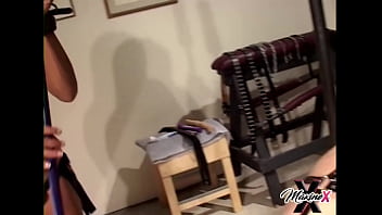 A tied up lady star nine was dildo fuck by scott rhodes & maxine x