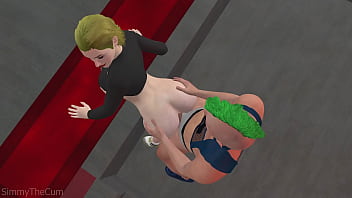 Space beautiful buttfuck for a cute spacewoman 3d animation