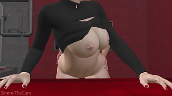 Space beautiful buttfuck for a cute spacewoman 3d animation