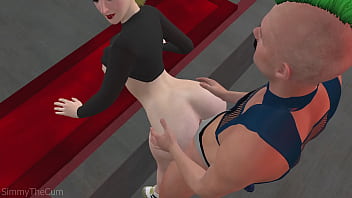 Space beautiful buttfuck for a cute spacewoman 3d animation