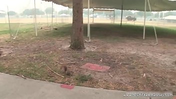 Cute brunette babe having fun