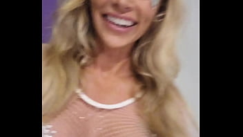 Dance floor stranger gets condom removed and creampies festival slut