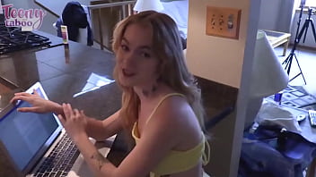 Blonde sage fox fucks her stepdad when she's away mr brogan creampies her