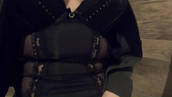 Milfycalla peeing and masturbation by a hot girl in stockings 4