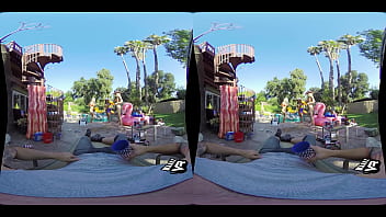 Wankzvr foursome of july emma hix morgan lee and haley reed