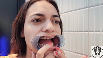 4k dental hygienist routine mouth fetish closeups naked