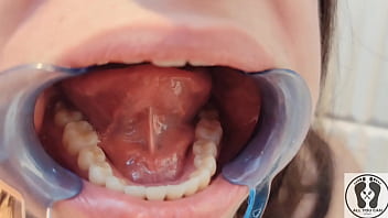 4k dental hygienist routine mouth fetish closeups naked