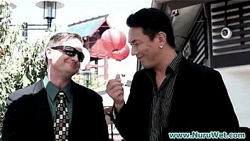 Gorgeous babe gives a nuru massage 10