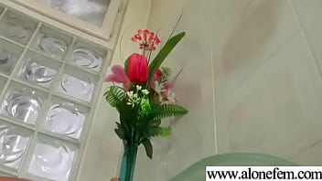 Amateur hot girl insert in holes all kind of toys clip 20