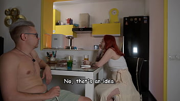 Redhead step mom visits and gets fucked hard