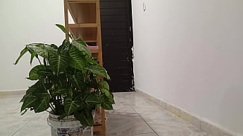 Señora gordibuena en el departamento de al lado