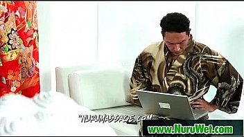 Japanese nuru massage and sexual tension on air matress 19