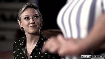 Milf dee williams cant say no to her husband bringing in another woman the guy wants to do them both doesnt matter which pussy he fucks first