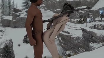 Skyrim b and l mod going on a quest from the companions and meeting and fucking someone along the way