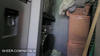 The boss catches her doing nothing and the job turns into a deal where she milks her boss's cock until he gets the last drop of cum