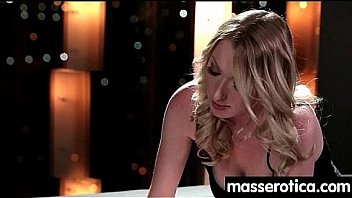 Teen eats milf pussy at oily threesome 27