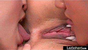 Kissing and licking between hot sexy lesbians movie 01