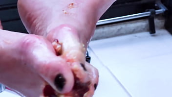 My messy soles are ready to be licked