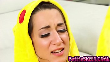 Tiny chick rides bigcock Tiny chick rides bigcock