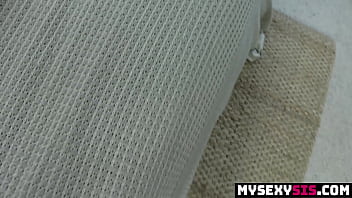 Stepsister sneaks into stepbrother's room for blowjob mysexysis