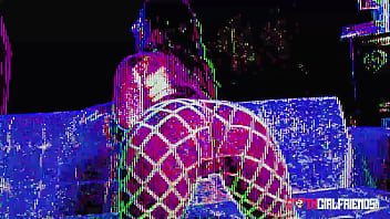 Lovely goth violet gems shows her cock loving pussy