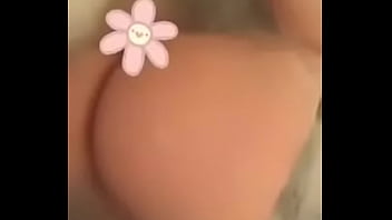 Teen butt in bathtub