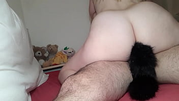 My girl likes to have her ass decorated