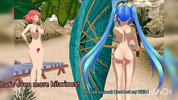Hatsune miku streaking in public