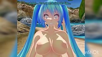 Hatsune miku streaking in public
