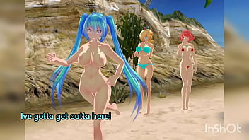 Hatsune miku streaking in public