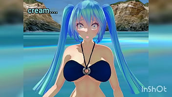 Hatsune miku streaking in public