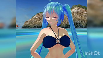 Hatsune miku streaking in public