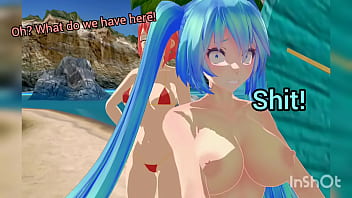 Hatsune miku streaking in public