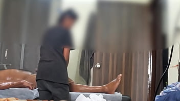 Flashing dick to maid