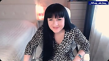 Little titty brunette m'lady sexy leopard luv pettin' dis sweet kitty hehehe