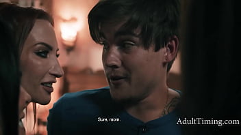 Evil cougars shay & reagan visit a lesbian couple and corrupt their minds into fucking their step son