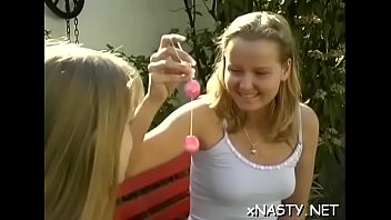 Nasty teen floozy enjoys testing her narrow little snatch