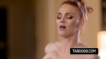 Hot redhead stepmother gets her wet pussy fucked hard