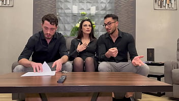 Double penetration for the real estate agent – pussy and ass destroyed during visit