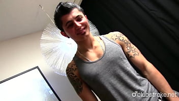 Sinfully Latino Straight Guy With Sexy Tattoos Martin Masturbating His Giant Cock And Cumming thumbnail